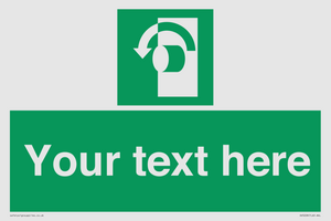 Custom Turn Anti-Clockwise Sign